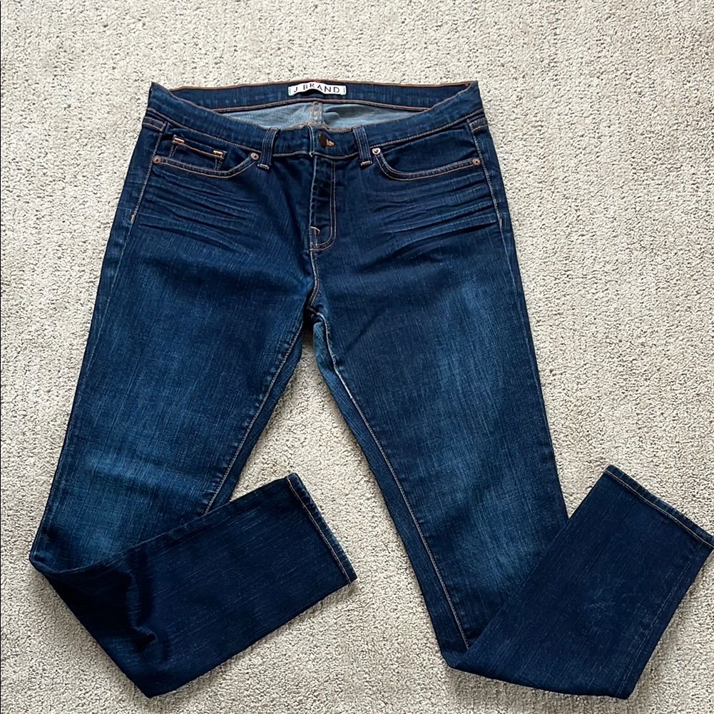 J Brand 910 Skinny Leg Jeans In Ink Size 32 Euc